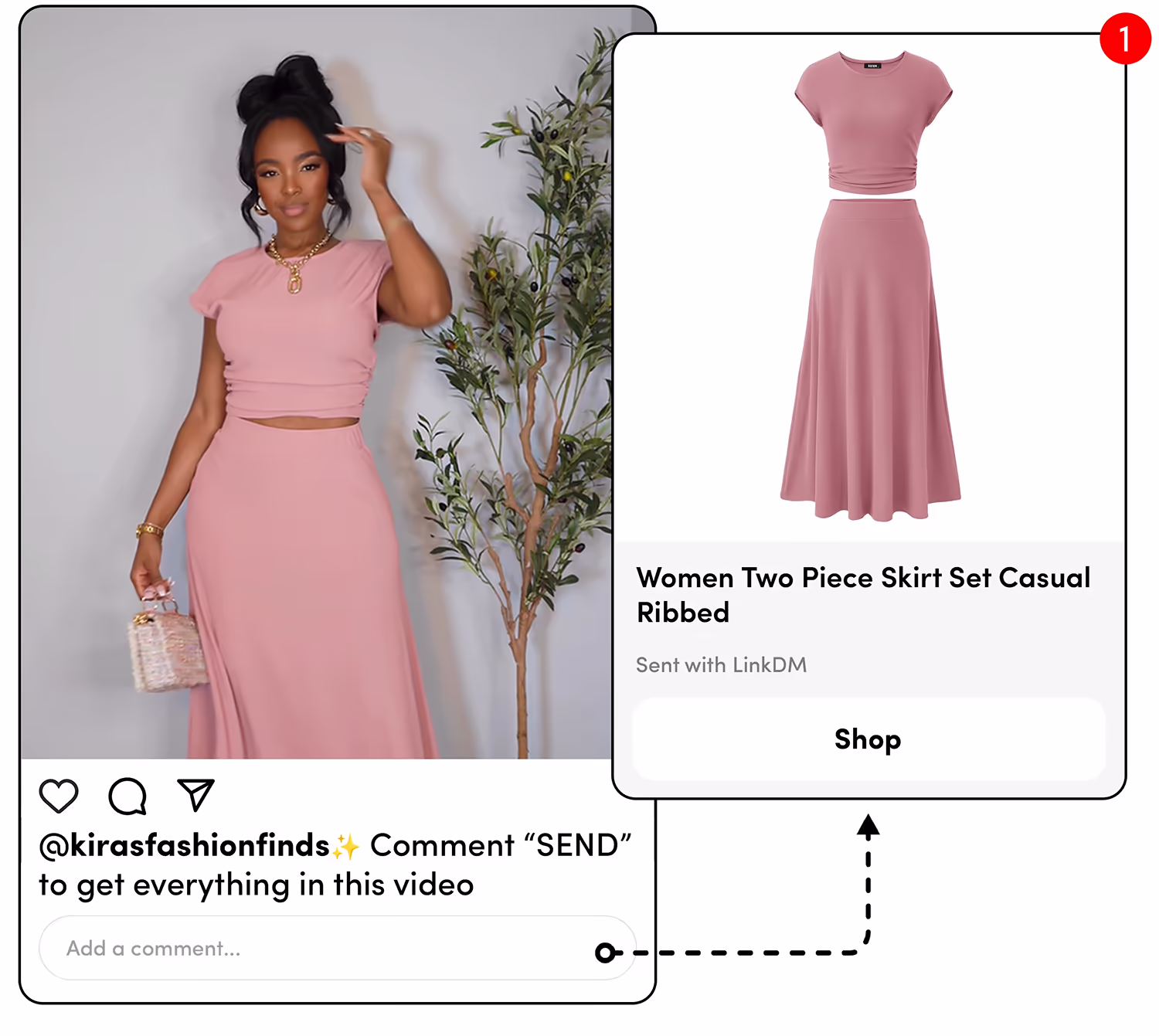 Instagram DM automation — auto-reply to Reel comments
